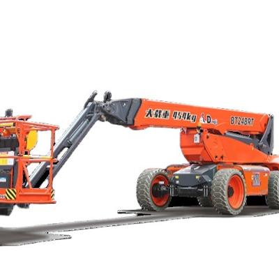 China Construction works Good Quality Mobile Elevated Arm Hydraulic Diesel Powered Straight Aerial Work Platform Lift for sale