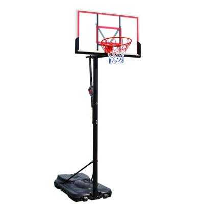 China Fashion Adjustable Mdunk Post Basketball Stand With 44 Inch Backboard for sale