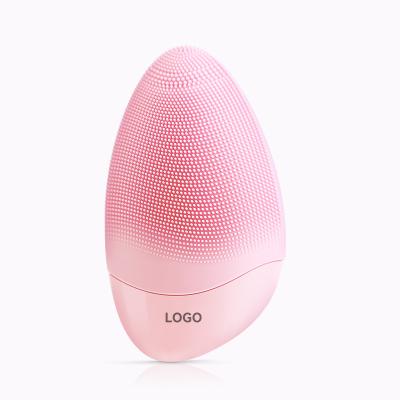 China Pore Remover Customized Logo Home Skin Care Tool Face Massage Detergent Waterproof Silicone Electric Facial Cleansing Brush for sale