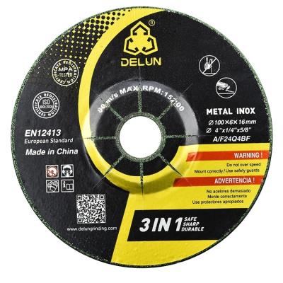 China 100x3x16 China High 4 Inch Speed Aluminum Cutting Disc Grinding Stone Wheel for sale