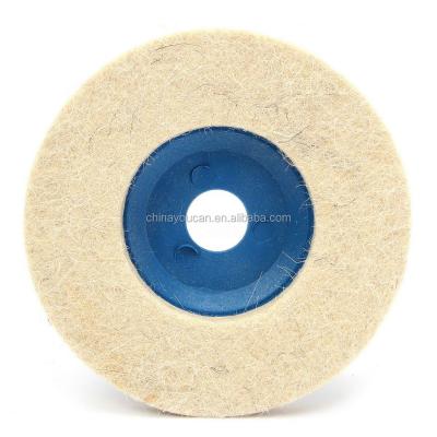 China High Quality 125mm Non Woven Polishing Felt Disc For Metal for sale