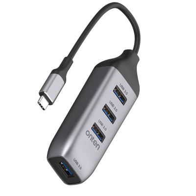 China Expands A USB-C 4 Port To High Speed Multi USB 3.0 4 Ports Usb Supplement Left Type C To Port USB 3.0 Charger Port Hub Portable For Macbook Pro for sale
