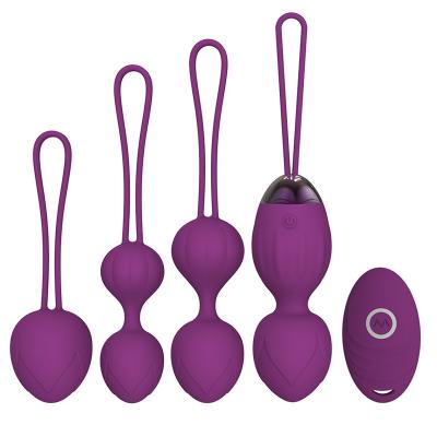 China 5pcs/set 5 pcs/set Kegel Balls 10 Speed Vaginal Tighten Exercise Ben With One Ball For Women for sale