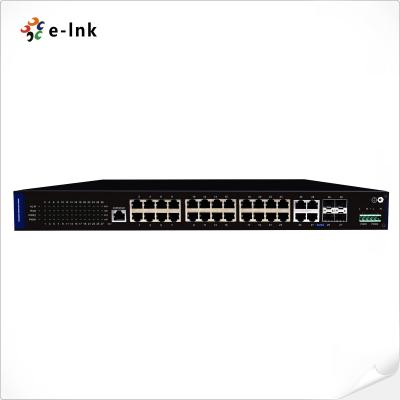 China Gerenciado Industrial 24-port 10/100/1000T 802.3at PoE + 4-port TP/SFP Combo Ethernet Switch à venda