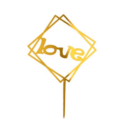 China 2021 wholesale new style cake topper cake decoration valentines day wedding party birthday adult style cake toppers topper for sale