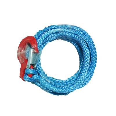 China 7mm x 7m trailer winch rope blue color with hook uhmwpe fiber rope for sale