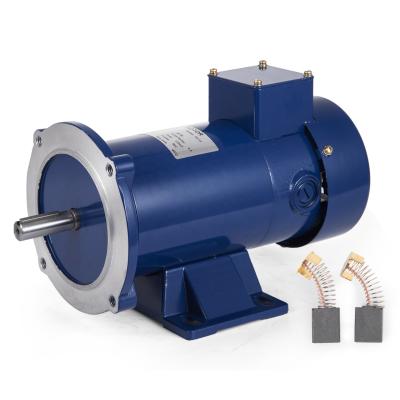 China Hangda Totally Enclosed DC Motor 90v / 180V 1HP Brushed DC Motor With Speed Controller for sale