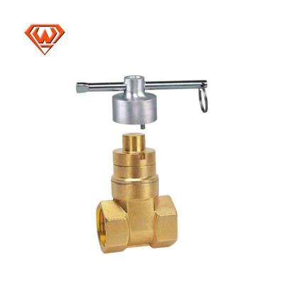 China 4 Inch General Compression Brass Gate Valve Extend Bsp Thread Lockout Gate Valves Oil And Gas Pipeline for sale