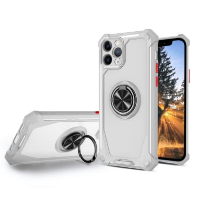 China Magnetic Metal Ring Holder Phone Case 360 Car Shockproof Mount For oppo a54 pro max phone case iphone 8plus 13 phone case back cover for sale