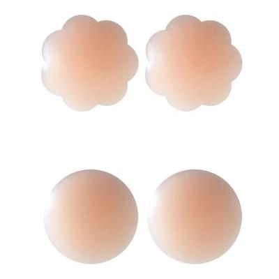 China Wedding Dress/Evening-dress/Body decoration Reusable Self Adhesive Silicone Lift Up Breast Nipple Cover Bra Pad Invisible Breast Petals for Party Dress for sale