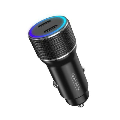 China Car High Speed Charger For Cigarette Lighter Smart Phone USB Adapter Mobile Phone USB Digital Display Voltmeter Dual Fast Charging for sale