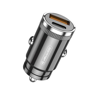 China 30W High Speed PD +QC Car Charger Mini And Small Car Fast Charging Charger Fit For iPhone 13 12 11 X XR Redmi Note 11 10 9 8 Samsung S21 for sale