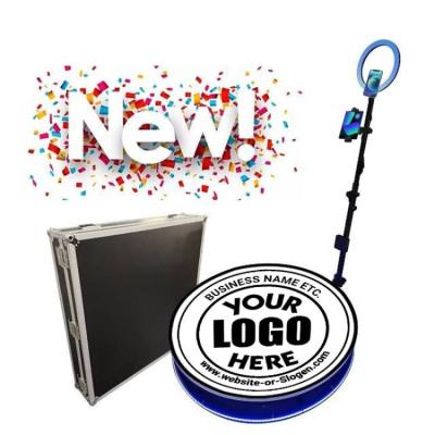 China 360 Photo Booth 39 Inch Popular 360 Photo Booth Floor Photobooth Portable 360 Degree Video Camera Portable Photo Booth 100 Full Solid Stable Metal/Tempered Glass Motorized for sale