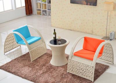 Chine Façonnez le Tableau de rotin de PE et les meubles extérieurs de bar réglés par chaises, blanc/Brown à vendre