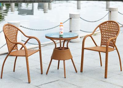 Chine Chaises élégantes de salle à manger de rotin/ensemble moderne de meubles d'arrière-cour à vendre