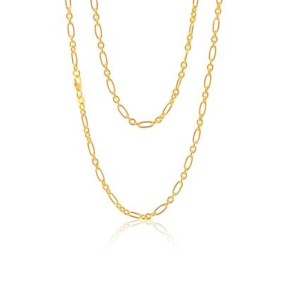 China Wholesale Elegant Romantic Hot Sale Fashion 925 Sterling Silver Figaro 60cm Chain for sale