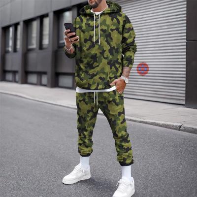 China 2021 custom Anti-wrinkle Dropshipping winter 260gsm thickness windproof plus size hoodie and sweatpants two piece set for sale