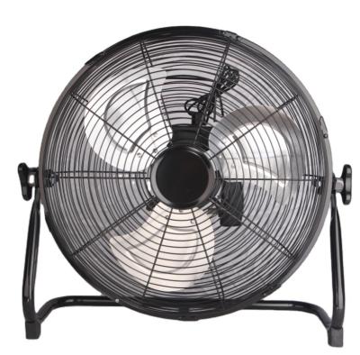 China 3 Inches 14 Speed High Efficiency HJ-14AF High Speed Metal Floor Fan Adjustable Blade Metal Electric Floor Fan for sale