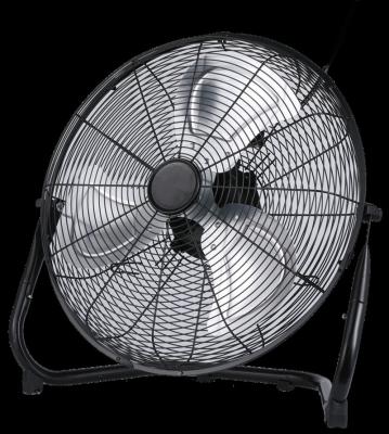 China HJ-20AF High Speed 20 Inch High Speed Metal Floor Fan Adjustable Blade Metal Electric Floor Fan 3 Inches for sale