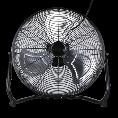 China 3 Inches 18 Speed High Efficiency HJ-18AF High Speed Metal Floor Fan Adjustable Blade Metal Electric Floor Fan for sale