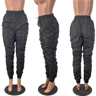 China Anti-wrinkle new fashion hot sale women's clothing sheer temperament waist and loose and casual pants for sale