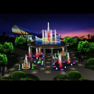China Onsite Installation customized multicolored easy install portable fountains for sale