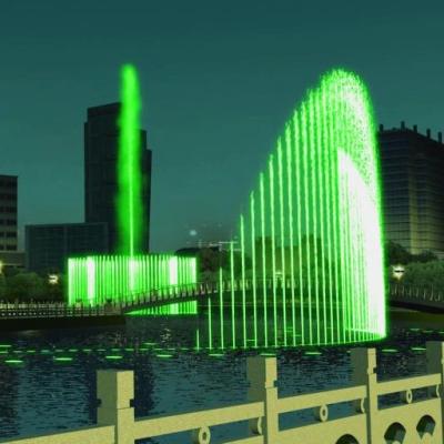 Chine Fontaine à rideau d'eau musicale moderne contrôlée par multimédia à vendre