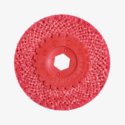 China Grinding and Polishing Manufacturers Supply 4 Inch Angle Grinder Rubber Stainless Steel Metal Polishing Wheel for sale