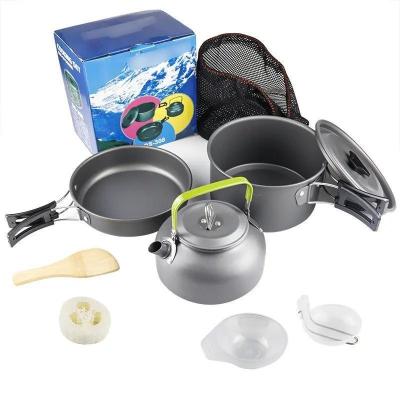 Cina Kit di cucina per campeggio portatile in alluminio per avventure all'aperto in vendita