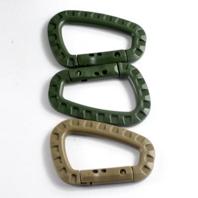 China US Pagamento inicial Táctico D-Ring Molle Clip Keychain Carabiner de plástico leve à venda
