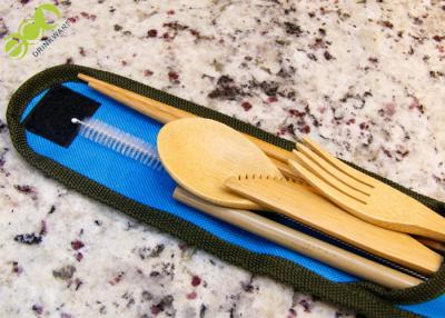 China Commercial Organic Wood Bamboo Utensil Set LFGB SGS Certification for sale