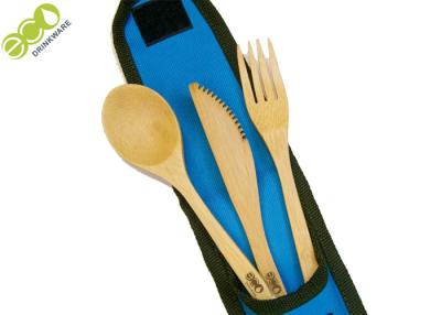 China Eco Friendly Bamboo Cutlery Set Easy To Take Out Custom Logo for sale