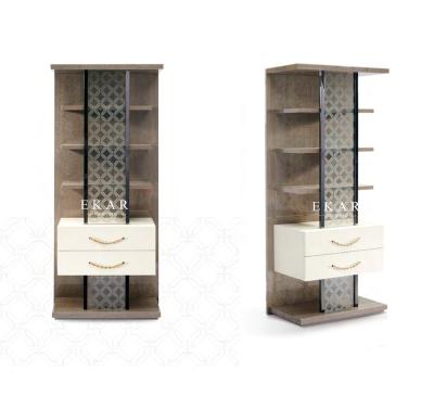 Китай Modern Wooden High Gloss With Glass Book Shelf Bookcase W005S26 продается