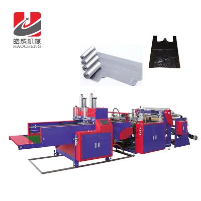 China Fully Automatic High Speed Heat-Cutting Hotels T-shirt Bag-Making Machine for sale