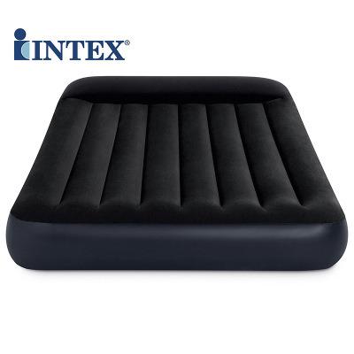 China INTEX64143 Foldable White Extra Large Double Double Person Inflatable Black Outdoor Fluffy Air Bed for sale