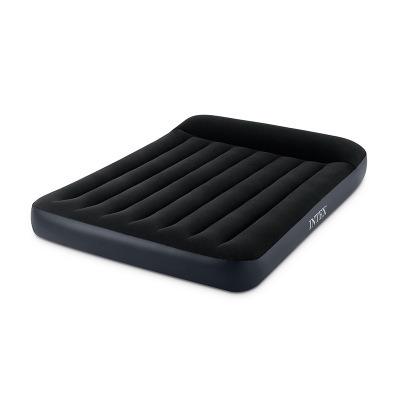China New Arrival INTEX64144 Extra Large Line Foldable Luxurious Single Air Bed With Pillow for sale