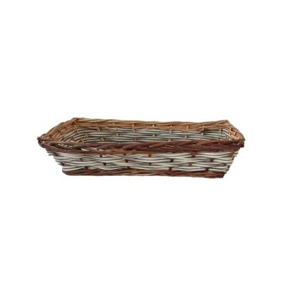 China Eco - Friendly Customized Professional Food Organizer Tray Flower Basket Wicker for sale