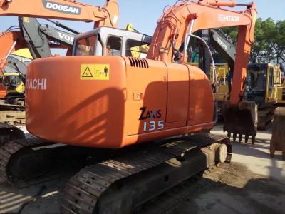 China HITACHI ZX135 Second Hand Excavators , 2nd Hand Diggers Isuzu Engine 4 Cylinders for sale