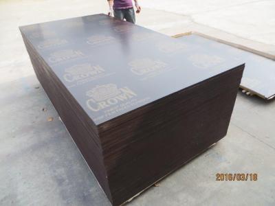 China CROWN BRAND FILM FACED PLYWOOD, COMBI CORE, WBP GLUE。good quality low price CROWN brand film faced plywood for sale