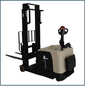 China 1500 KG Camión elevador eléctrico estándar para paletas con contrapeso Camión eléctrico de alcance (tipo simple) en venta