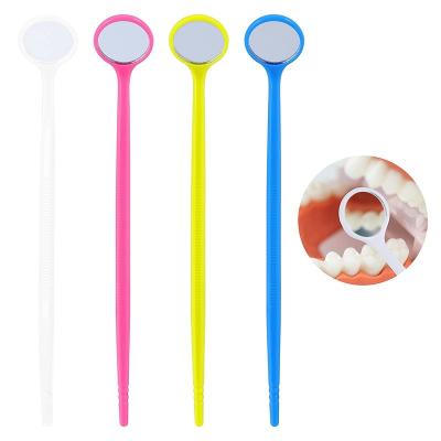 China 2022 New Products Home Or Hospital Examining Dentist Lab Disposable Glass Or Plastic Dental Mouth Mirror With Spatula for sale