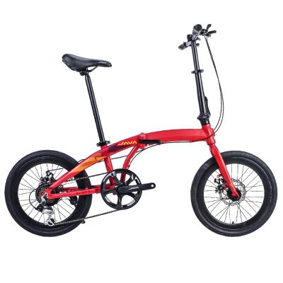 China 2021 Aluminum Alloy Promotion Bicycle One Second Camp Folding Bike Hot Selling Aluminum Alloy 20 Inch JAVA 7 Speed, 7 Speed Double V Brake 1.4 for sale