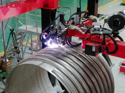 China HUAHENG Dual-TIG halfpijp omtrek naad lassen voor cilindrische schepen Te koop