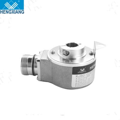 China Absolute Right Absolute Straight Shaft Encoder 10mm Hollow Shaft Speed Sensor Hole Shaft Encoder Gray Code Single Turn 8 Bit 256pprNPN for sale