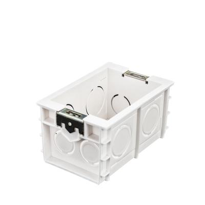 China Residential / multipurpose cheap electrical caja derivacion medium size pvc junction box box 118 wall switch mount box pvc socket wall white color for sale