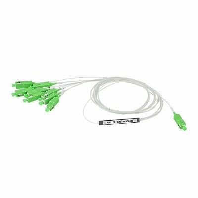 中国 FTTxの1x8 10.3dBの損失SC/APC G657A1の鋼鉄タイプ繊維光学PLCのディバイダー(60*7*4mm) 販売のため