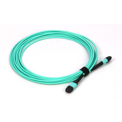 中国 繊維光学MTP MPOのトランク ケーブル多重モードOM3 OM4 3.0mm LSZH 販売のため
