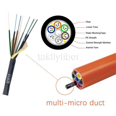 China HDPE no-metálico GCYFXTY del cable de fribra óptica micro soplado del aire de 12C 24C 48C 96C GCYFTY en venta