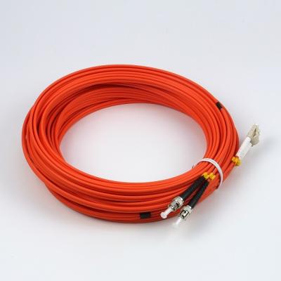 China MM OM1 Duplex LC To ST Fiber Optic Patchcord 3.0mm LSZH 15 Meter for sale
