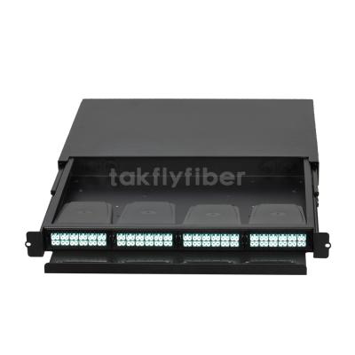 中国 96F MPO LCのパッチ盤 モジュールODF OM3 OM4 MPOカセット箱の滑走 販売のため